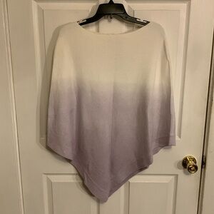 BAREFOOT DREAMS Cozy Chic Ultra Lite Ocean Breeze Ombré Soft Violet Poncho SZ OS